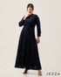 Decorative Brocaded Chiffon Evening Dress 63331